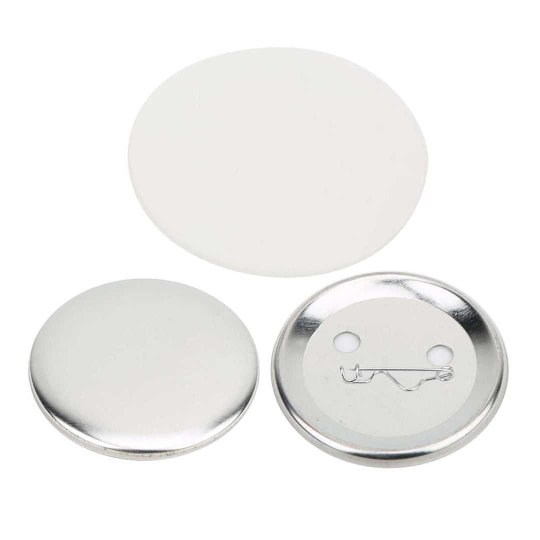 Buttonrohlinge 56Mm,100 Sets 56 Mm Anstecknadeln,Knopfteile,Abzeichenherstellungszubehör,Diy-Bastelm