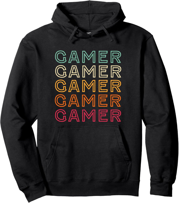 Lustiger Gamer Retro Vintage Gamer Pullover Hoodie