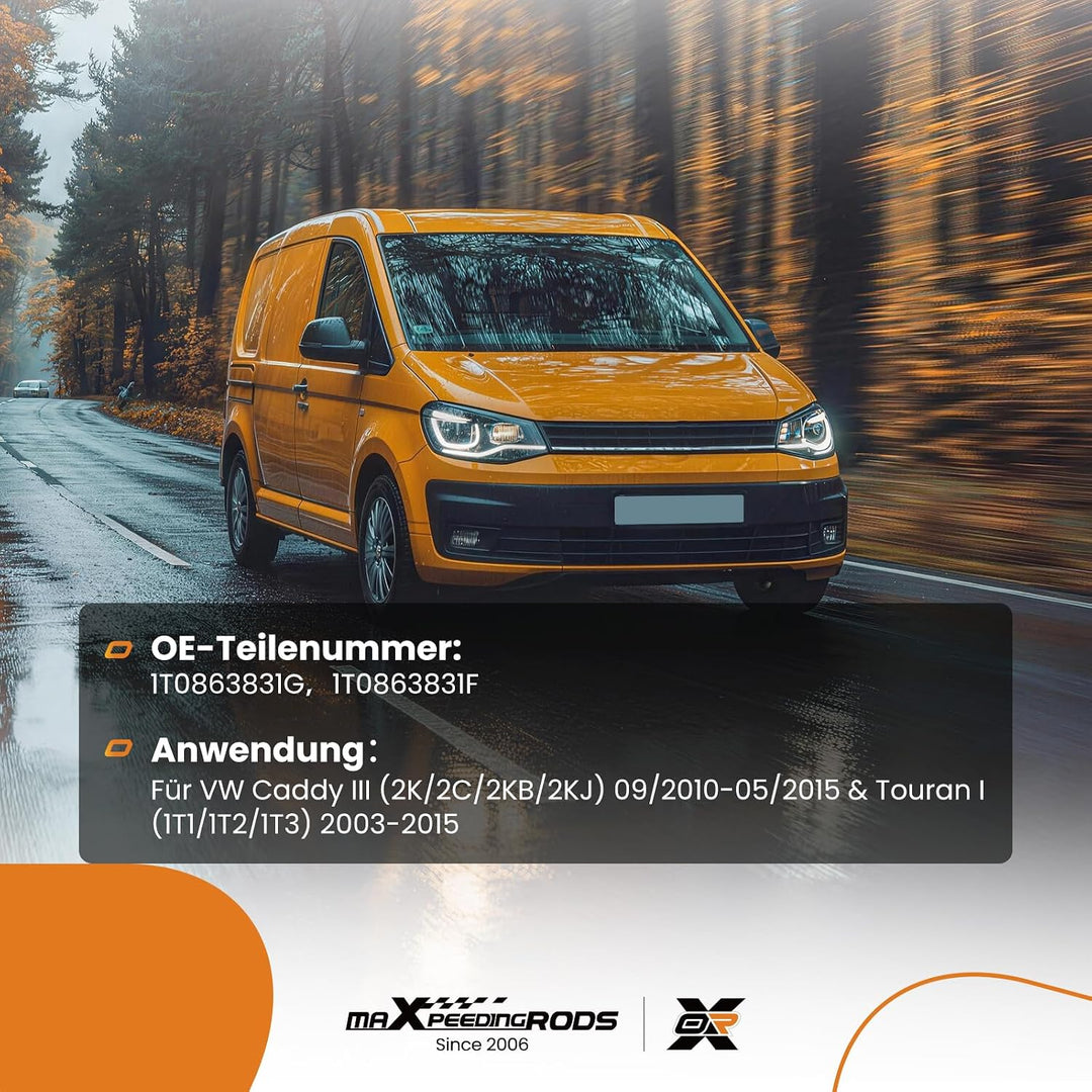 maXpeedingrods Hitzeschutzmatte Motorhaube für VW Caddy III 2K Touran 1T1