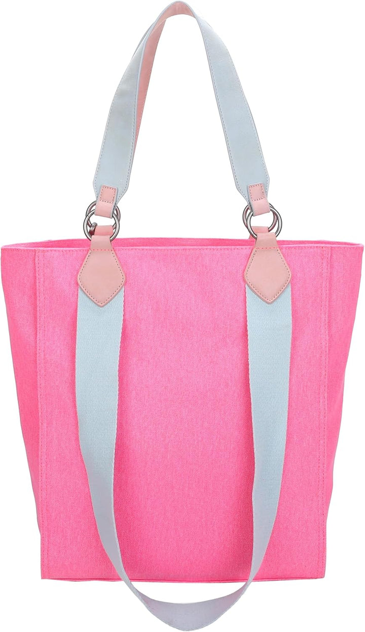 Fritzi aus Preussen Damen Izzy02 Canvas Shopper Neon Pink, Neon Pink