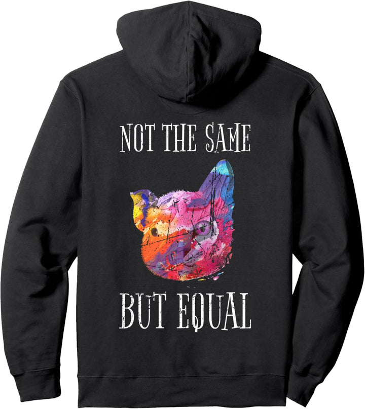 Vegan Tierschutz Not The Same But Equal Veganer Vegetarier Pullover Hoodie
