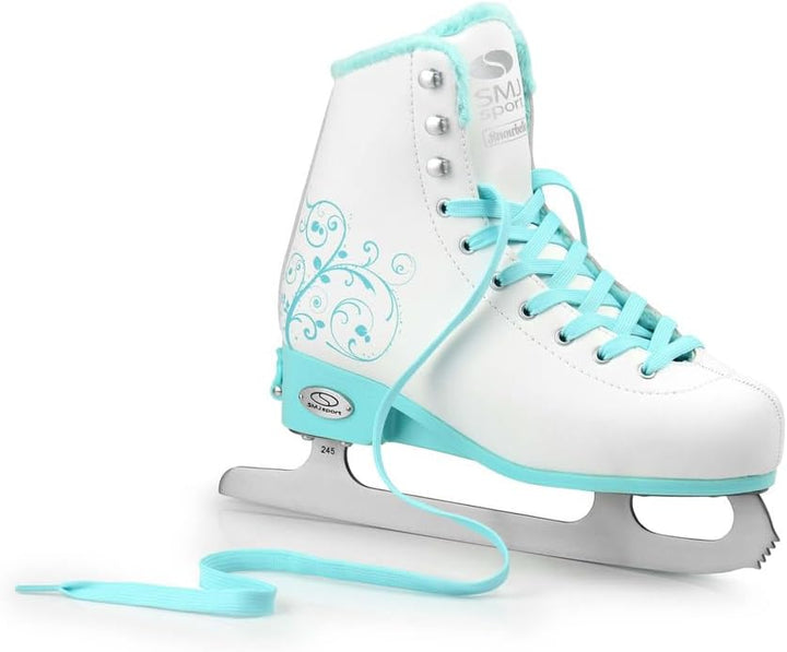 SMJ Snowbella Schlittschuhe VERSTELLBAR Damen Mädchen Eiskunstlauf Eislaufschuhe Klassische Eislauf