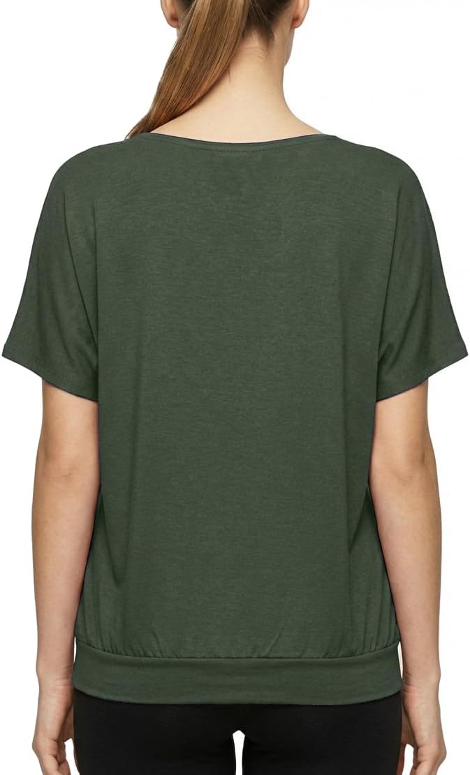 Van Der Rich ® - T-Shirt Raffinierte Einfachheit T-Shirt Einfarbig - Damen M Khaki 1, M Khaki 1