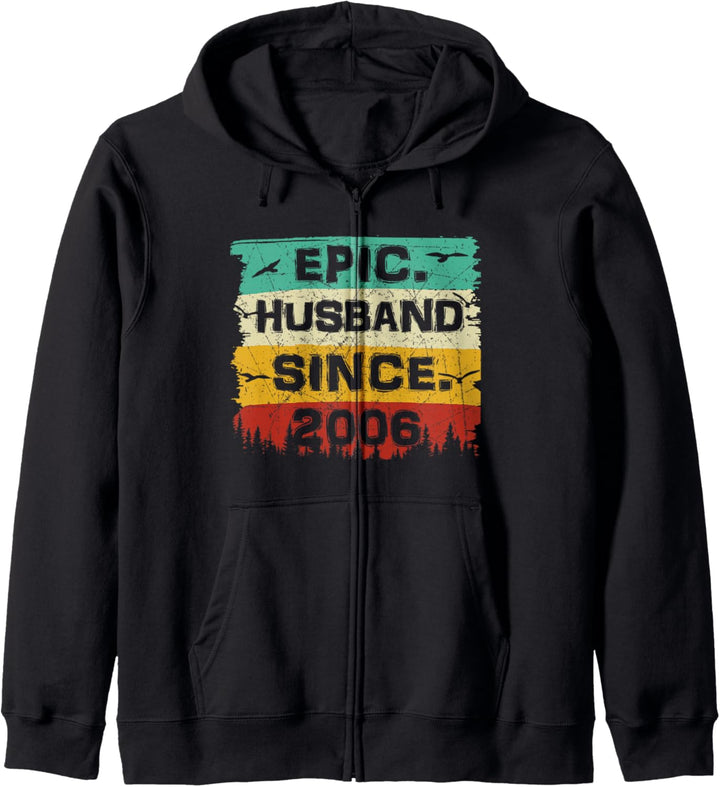 Epic Husband Since 2006 13. Hochzeitstag für Ehemann Ehefrau Kapuzenjacke
