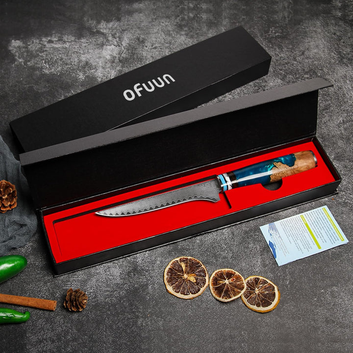 oFuun Damastmesser/Küchenmesser Ausbeinmesser, Ausbeinmesser