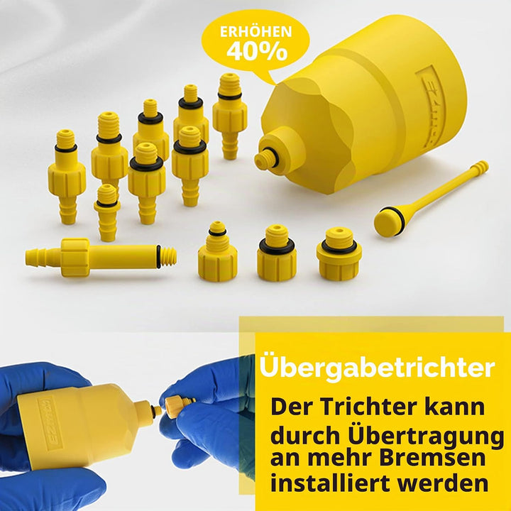 Yiezio Fahrrad Hydraulische Scheibenbremse Entlüftungskit… Ölfrei, universell (Kunststoffgelenke), Ö
