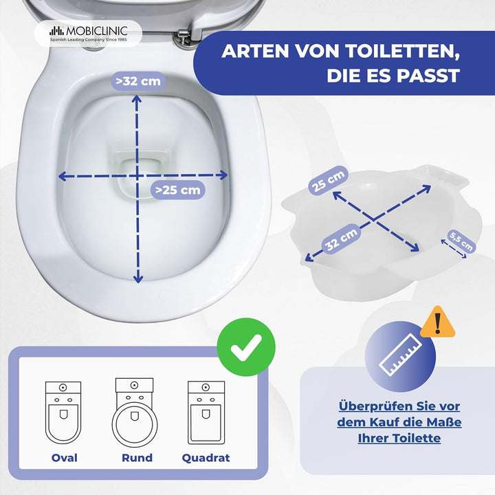 Mobiclinic®, Tragbares Bidet für WC, Intimhygiene, Wochenbett, Hämorrhoiden, Senioren, 4 l Fassungsv