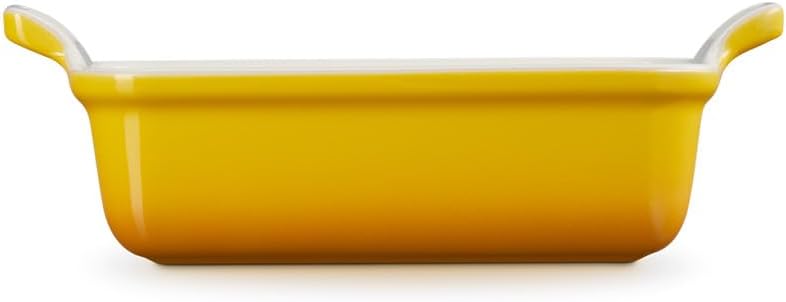 Le Creuset Rechteckige Auflaufform Tradition aus Steinzeug, 19 cm, 1.1 Liter, Nectar, 71102196720001