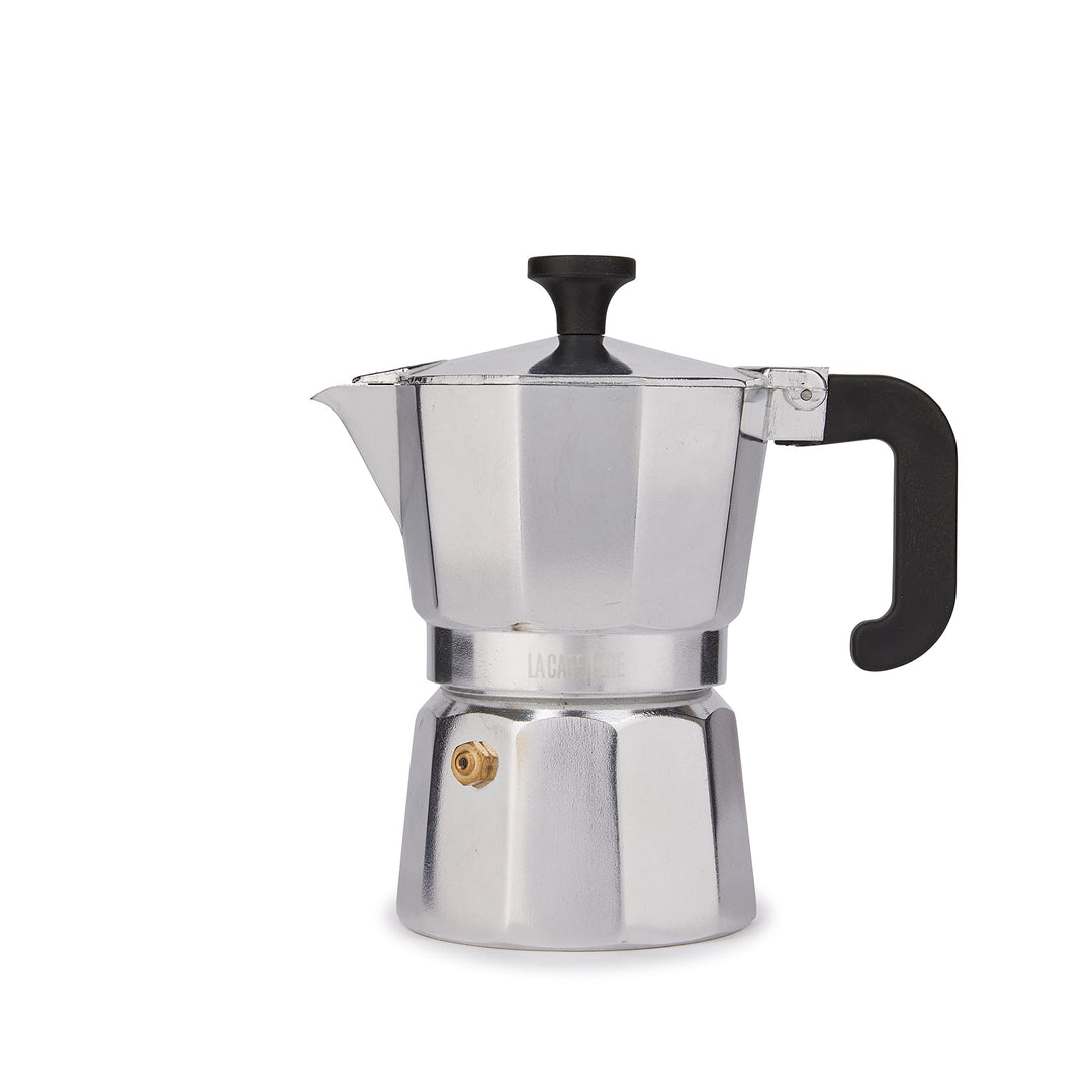 La Cafetière Venice Espressokocher, Aluminium Silberfarben Three Cup, Silberfarben Three Cup