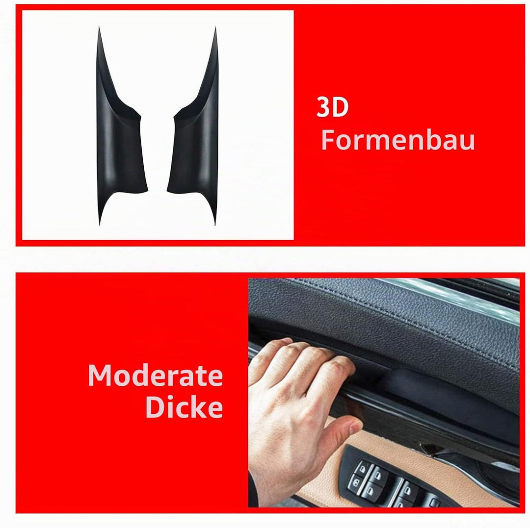 LIMBQS Schwarze Türgriffabdeckung für BMW 7er, Innentürgriffabdeckungen für BMW F01 F02 730 740 750