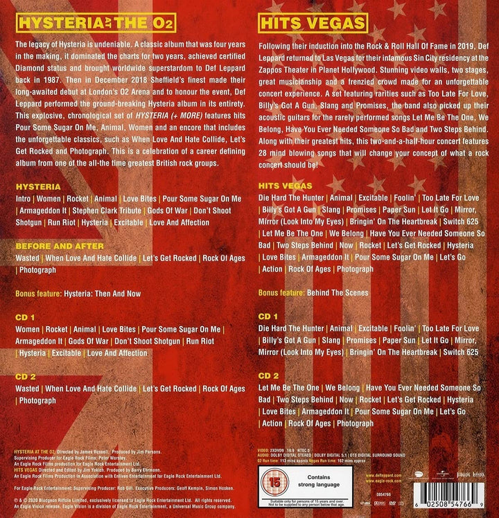 Def Leppard - London to Vegas (+ 4 CDs) [2 DVDs], DVD