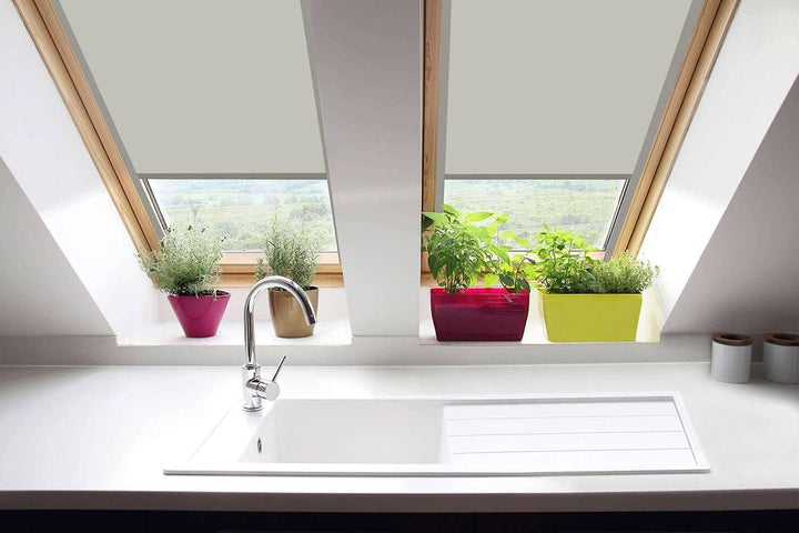 Dachfenster Rollos für Optilight Dachfenster Verdunkelungsrollo Fenster Code 78/118, Stein