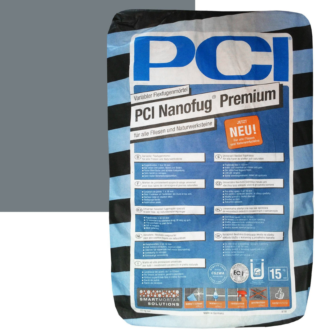 PCI Nanofug Premium 15kg Flexfugenm”rtel Nr. 19 Basalt, Basalt