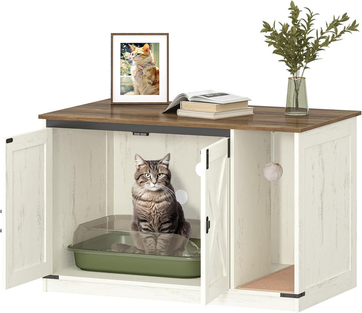 Hzuaneri Katzenschrank, Katzentoilette, Katzenklo Schrank, Versteckte Katzentoilette Kabinett Möbel
