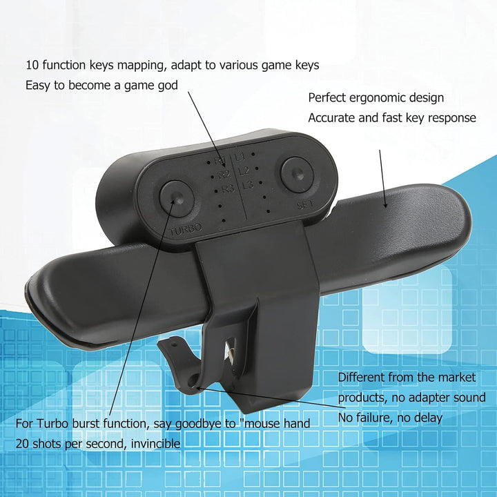 Ergonomische Multifunktions Controller Paddles, 10 Tasten Controller Back Paddles Burst Funktions Co