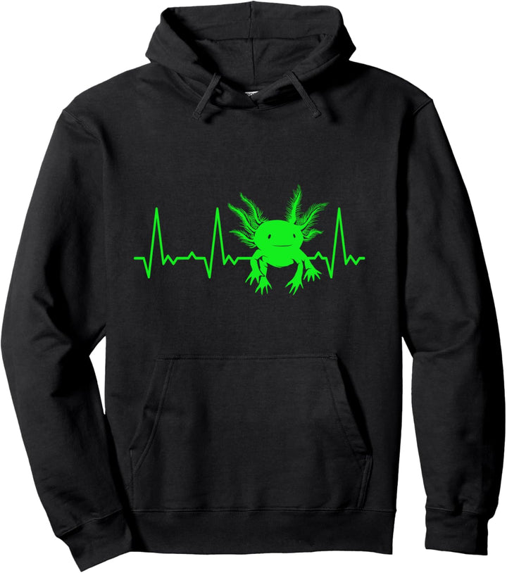 Herzschlag Axolotl Pullover Hoodie