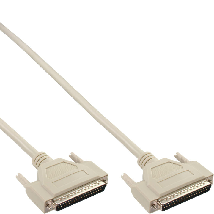 InLine 37373 Serielles Kabel, 37pol Stecker / Stecker, vergossen, 1:1 belegt, 3m