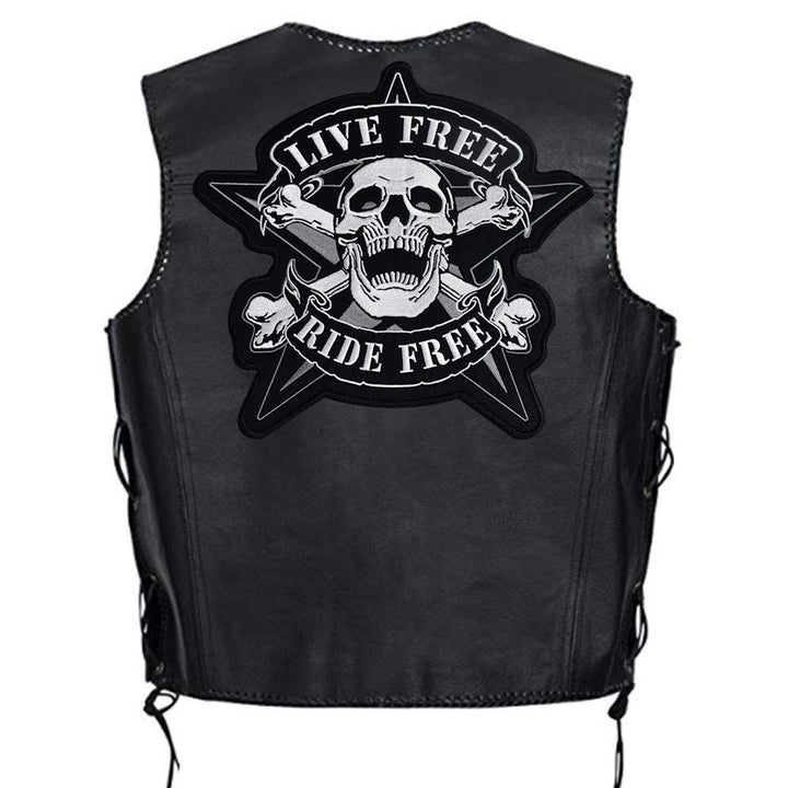 Graceful life Large Biker Motorcycle Back Patches (3) lila, lila