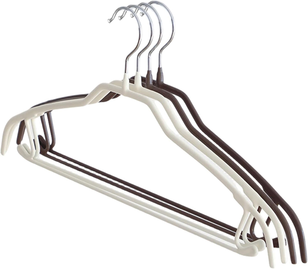 SHIMOYAMA Kleiderbügel, 5 Stück, 40 cm schlank Metallbügel mit 360°-Drehhaken &amp; Hosenleiste, rutschf
