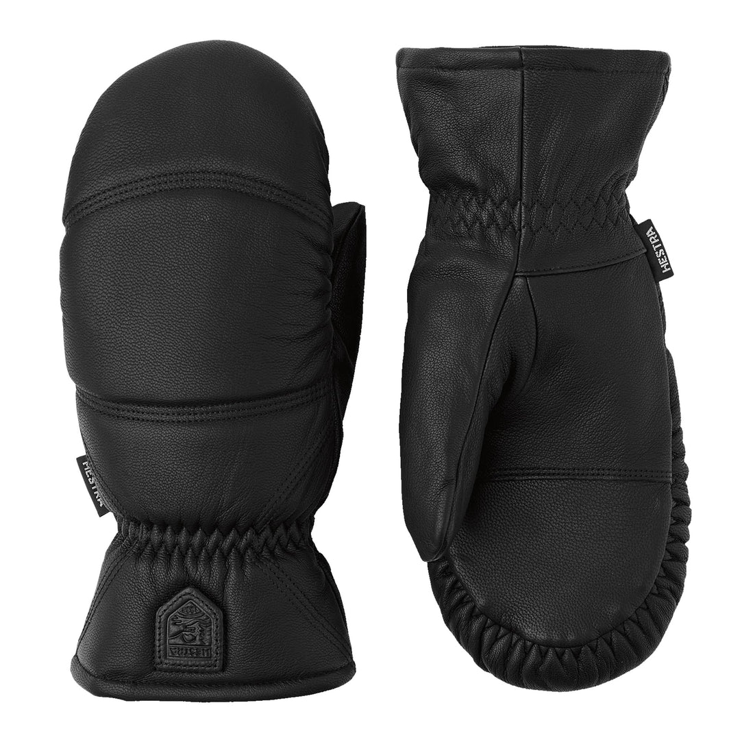 Hestra Winter-Skihandschuhe: Herren und Damen Leder-Box-Fäustlinge für kaltes Wetter Schwarz 8, Schw