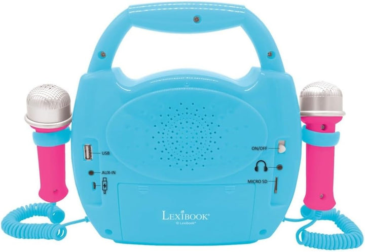 Lexibook Einhorn - Mein erster Karaoke-Musikplayer mit Mikrofonen, kabellos, Aufnahme- und Stimmwech