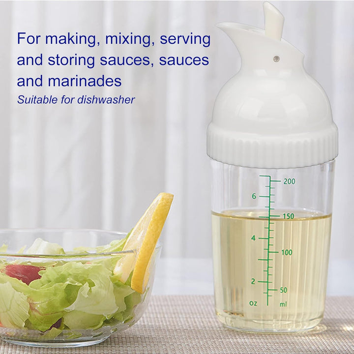 Salatdressing Shaker Behälter Ausgiesser Auslaufsicher Spülmaschinenfest BPA Frei Reise Hausgemachte