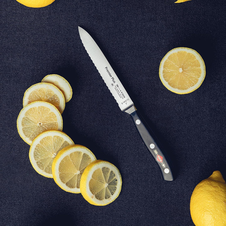 F. Dick Premier Plus Allzweckmesser Wellenschliff (Klingenlänge 13 cm, Kochmesser, Küchenmesser, Här