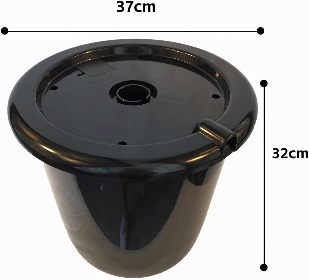 Köhko Springbrunnen Eimer Set 25 Liter mit Deckel für Gartenbrunnen 29001-37E 29001-37CM-Eimer+Decke