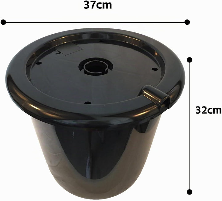 Köhko Springbrunnen Eimer Set 25 Liter mit Deckel für Gartenbrunnen 29001-37E 29001-37CM-Eimer+Decke