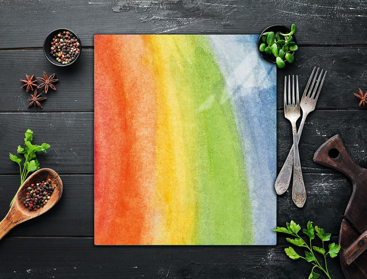 TMK ArtDeko Herdabdeckplatte 45x52 Einteilig Glas Induktion Herdschutz Spritzschutz Glasplatte Deko