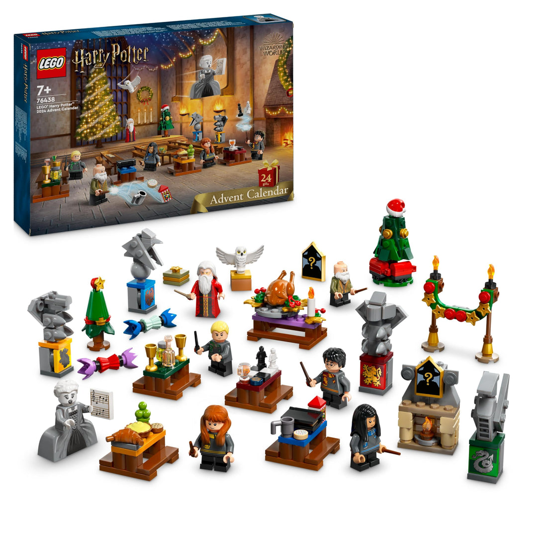 LEGO Harry Potter Adventskalender 2024, Hogwarts Fantasy-Spielzeuge für Kinder, Abenteuer-Spielset m