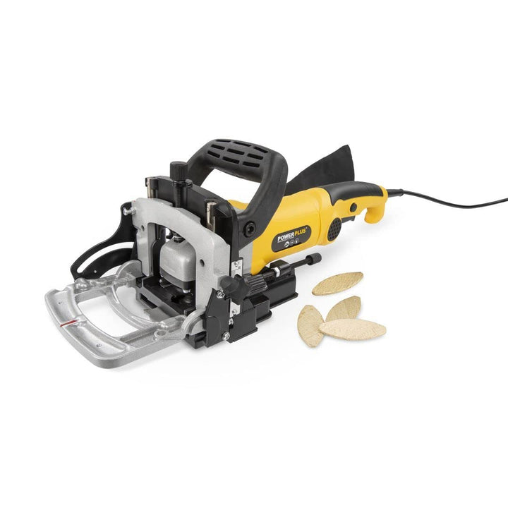 POWERPLUS POWX1310 - Fresadora de engalletar madera 900w