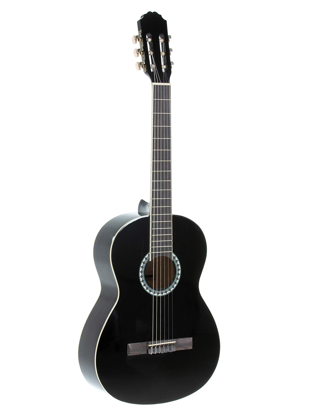 PURE GEWA Klassikgitarre BasicPlus 4/4 schwarz Schwarz 4/4 Konzertgitarre, Schwarz 4/4 Konzertgitarr