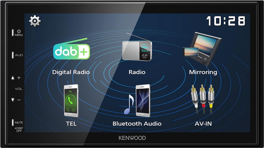 Kenwood DMX129DAB - 17,3 cm (6,8") Digital Media AV-Receiver mit Quick Boot &amp; Android USB-Mirroring