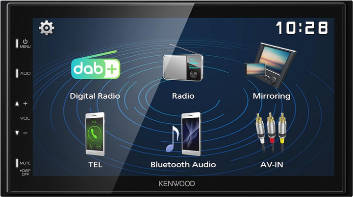 Kenwood DMX129DAB - 17,3 cm (6,8") Digital Media AV-Receiver mit Quick Boot &amp; Android USB-Mirroring