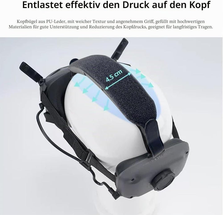 Kopfband-Gurt für DJI Goggles N3, einfach zu tragen Komfort Top Head Brace Belt Dekompression Kopfba