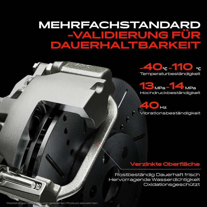 Frankberg Bremssattel Bremszange Vorne Rechts Kompatibel mit E-Klasse W211 1.8L-3.5L 2002-2008 E-Kla