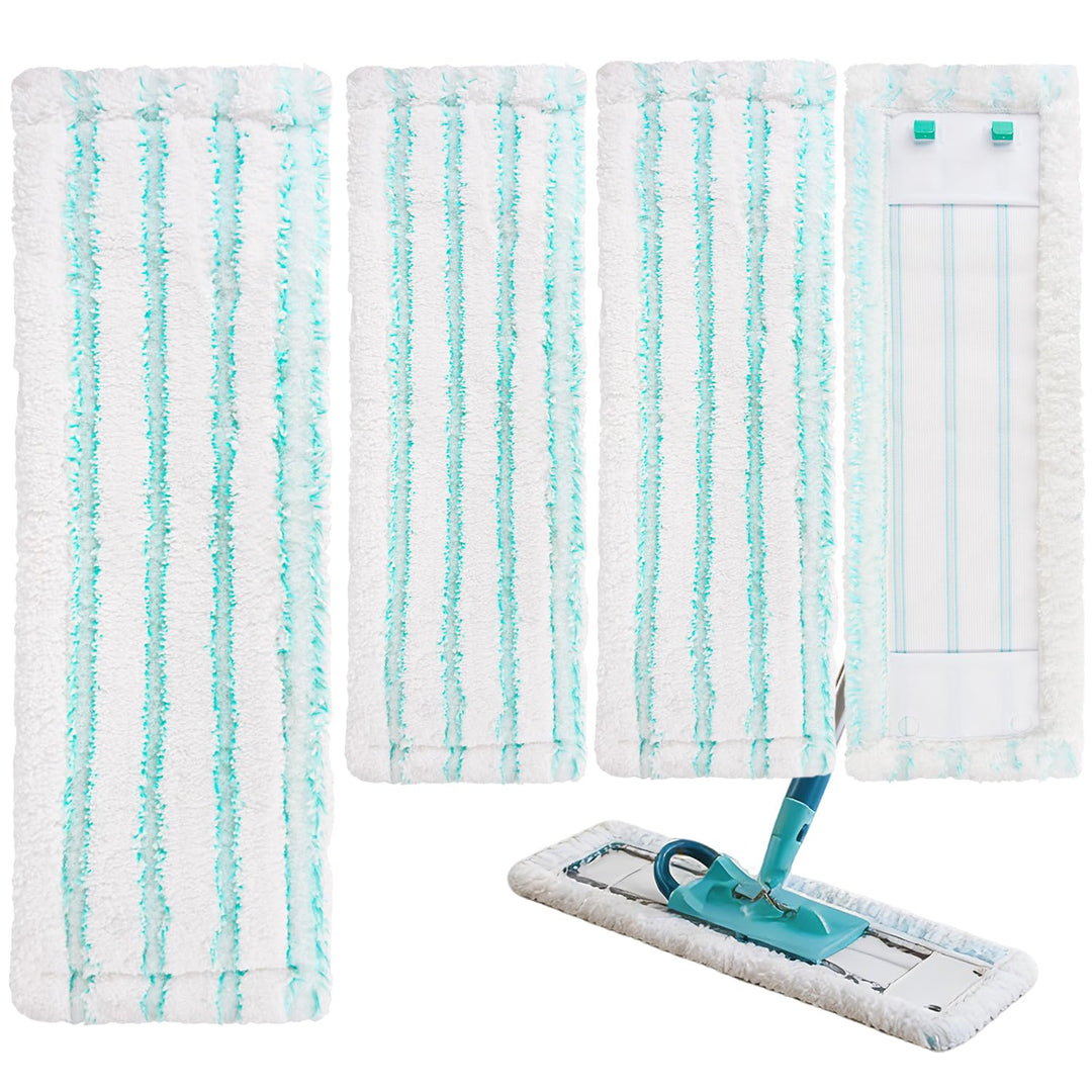 4 Stück Ersatz-Wischbezüge für Leifheit Profi XL Cotton Plus/Profi XL Micro Duo Vollstiel Bodenwisch