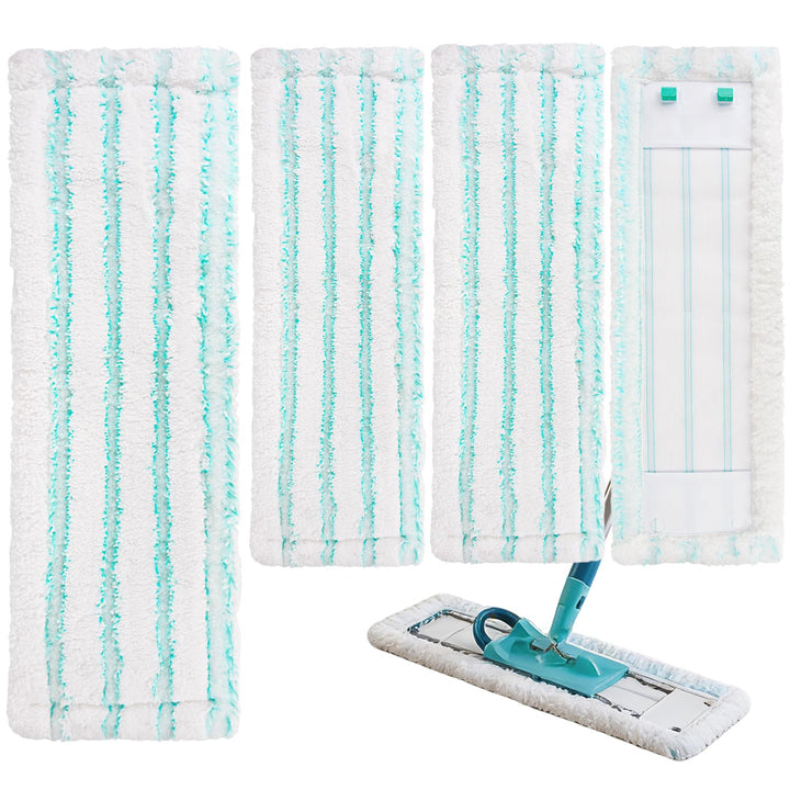 4 Stück Ersatz-Wischbezüge für Leifheit Profi XL Cotton Plus/Profi XL Micro Duo Vollstiel Bodenwisch