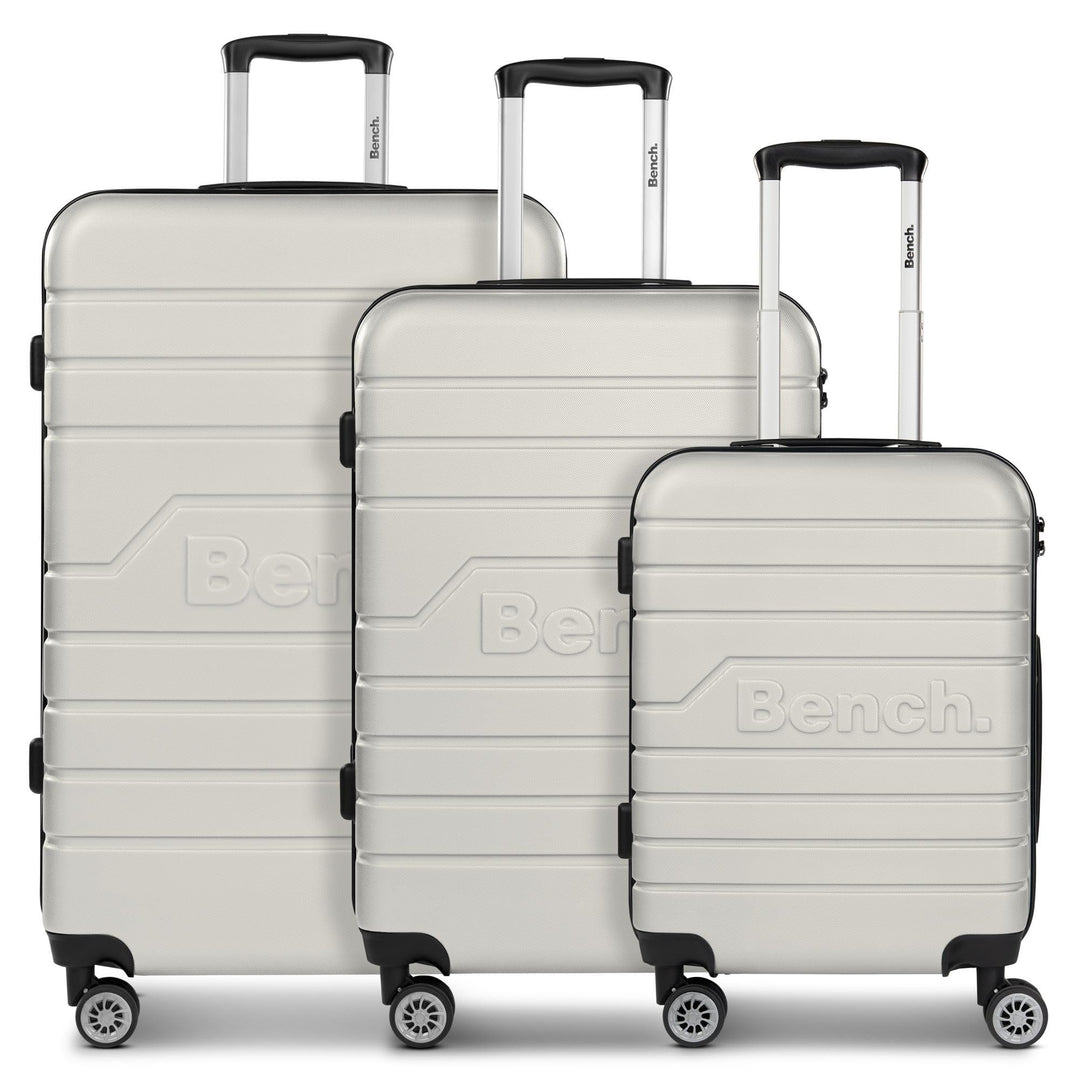 Bench Hartgepäck Koffer-Set 3-teilig | Reise-Trolleys aus hochwertigem, robustem ABS Material | für