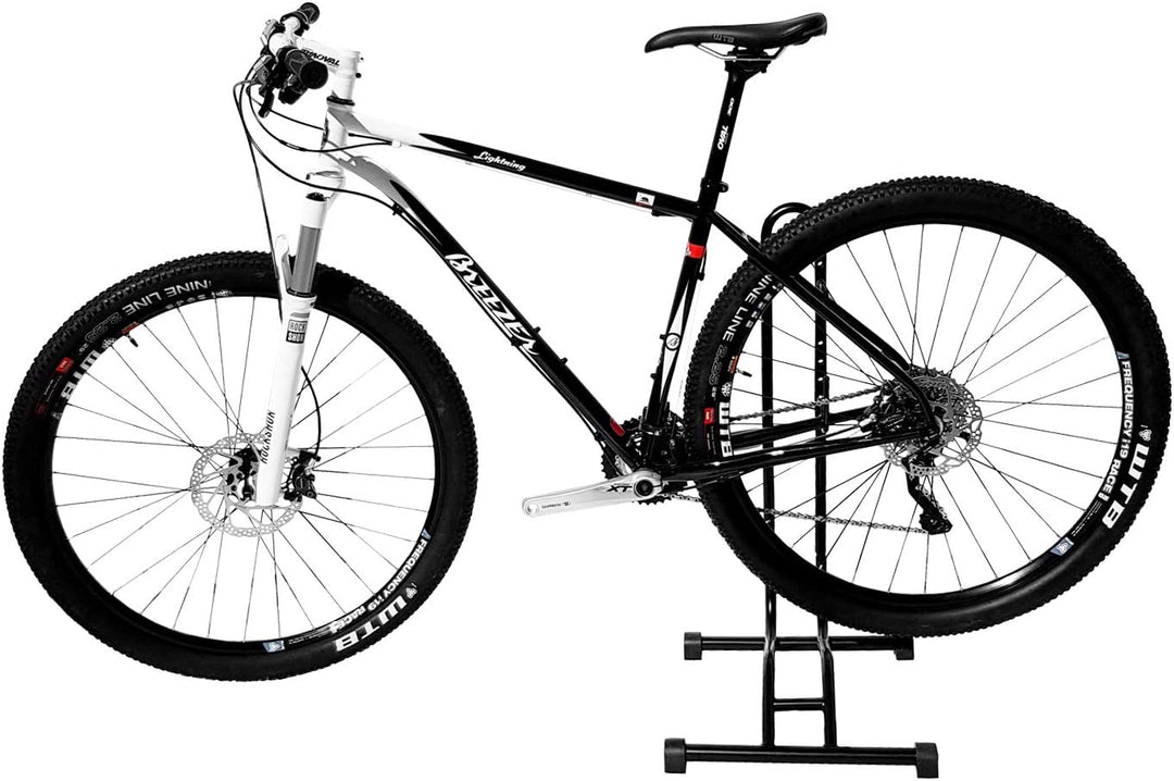 WELLGRO® Fahrradständer - Stahl, schwarz, sicherer Stand, Haken mit Kunststoffummantelung, 3 Funktio