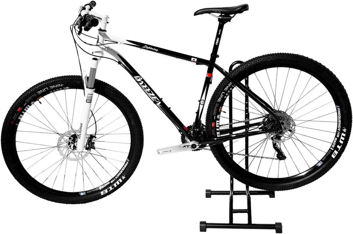 WELLGRO® Fahrradständer - Stahl, schwarz, sicherer Stand, Haken mit Kunststoffummantelung, 3 Funktio