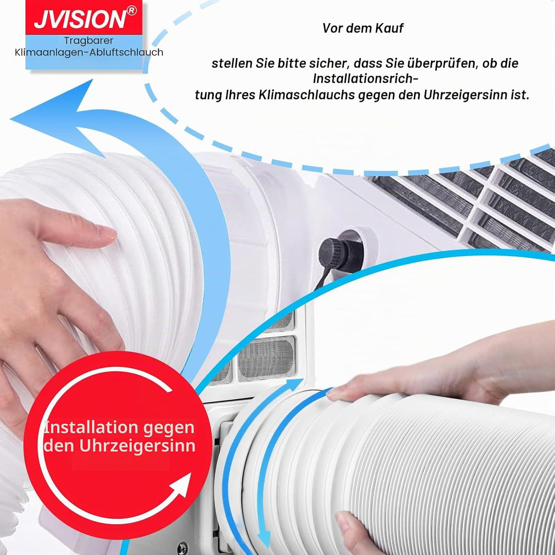 Abluftschlauch, Abluftschlauch Ø150/130mm Klimagerät, für Klimagerät Mobile Klimaanlage Wäschetrockn