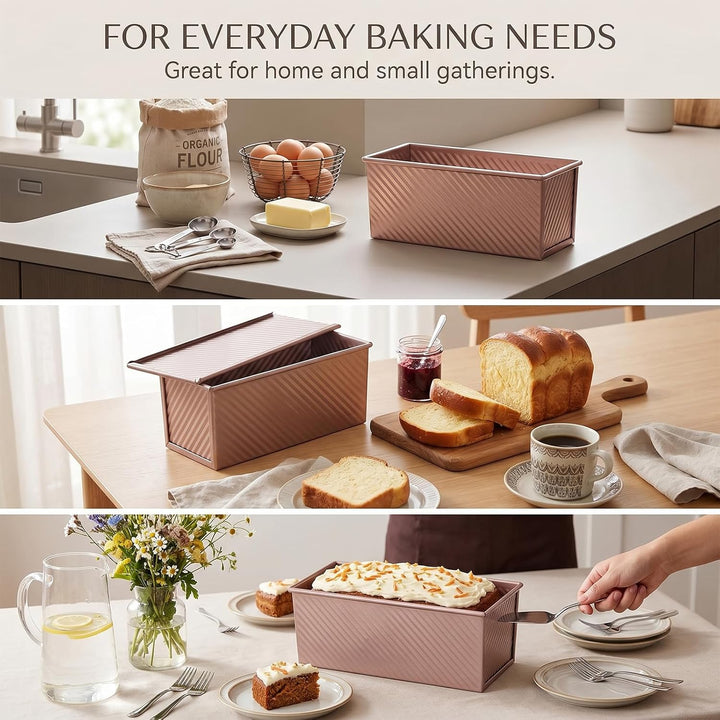 Toastbrot Backform mit Deckel Kohlenstoffstahl für Brot Toast