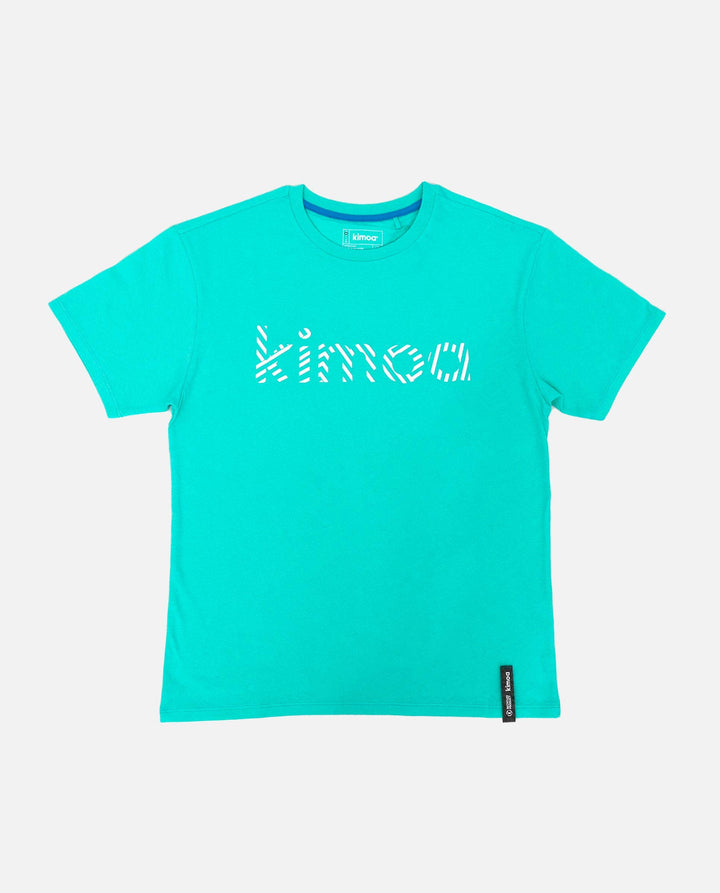 KIMOA Streaky Eco Riffe T-Shirt, Himmelblau