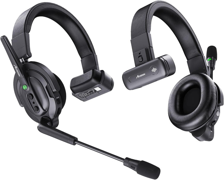 Accsoon - Como - Enthält EIN Host-Headset und Acht Remote-Headsets - Ergonomisches Design - 400 Mete