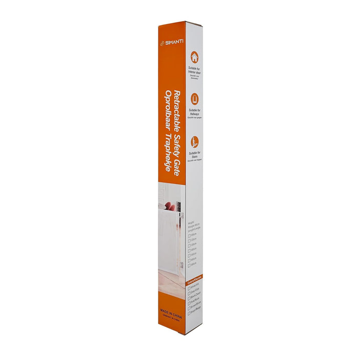 Treppenschutzgitter Ausziehbar 150cm, Türschutzgitter, Babygitter Beige Beige 150 cm, Beige 150 cm