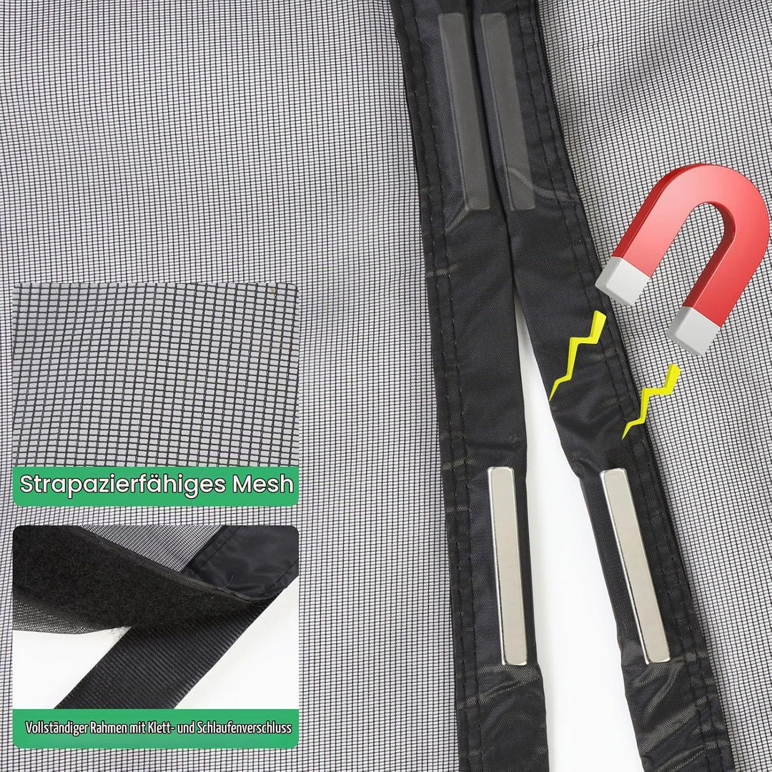 Fliegengitter Balkontür Magnet Tür,160x210cm Moskitonetz Tür, 160x210cm