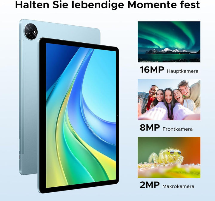 Tab E3 Max Android 15 Tablet 14 Zoll Gemini AI 13500mAh Grosser Helio G100 Octa Core 32GB RAM+256GB
