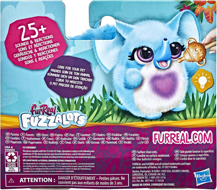 furReal Fuzzalots Elefant interaktives farbenwechselndes Animatronik-Tierchen, 25+ Geräusche und Rea